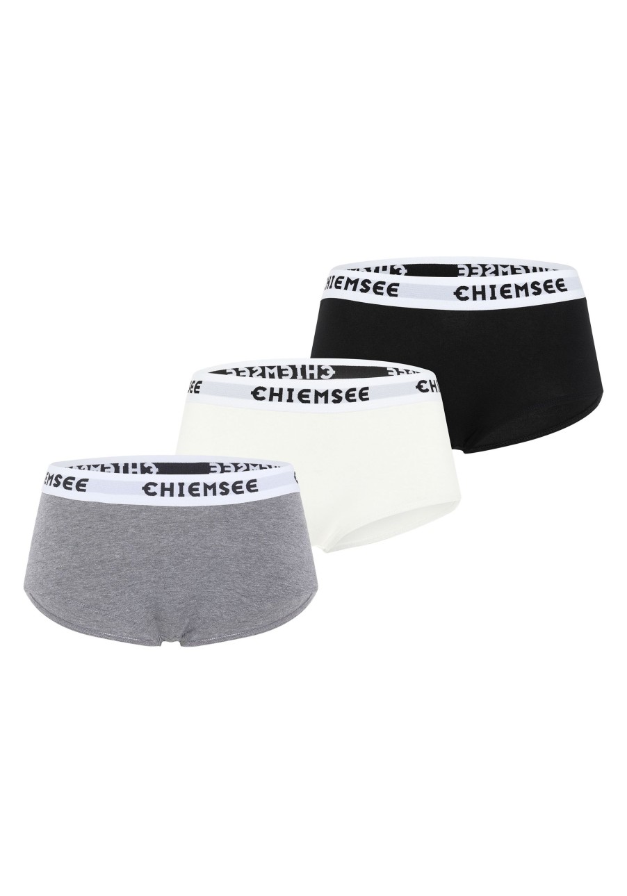 Damen chiemsee Unterwasche & Socken | 3Er-Pack Hipster-Panty Mit Logo-Bund