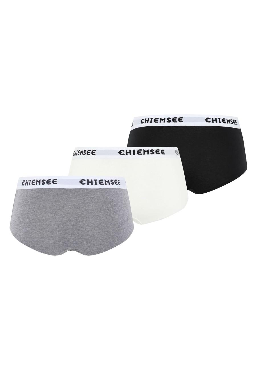 Damen chiemsee Unterwasche & Socken | 3Er-Pack Hipster-Panty Mit Logo-Bund