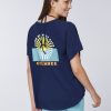 Damen chiemsee T-Shirts & Tops | Boxy Jersey-Shirt Mit Summer-Print In Vintage-Optik