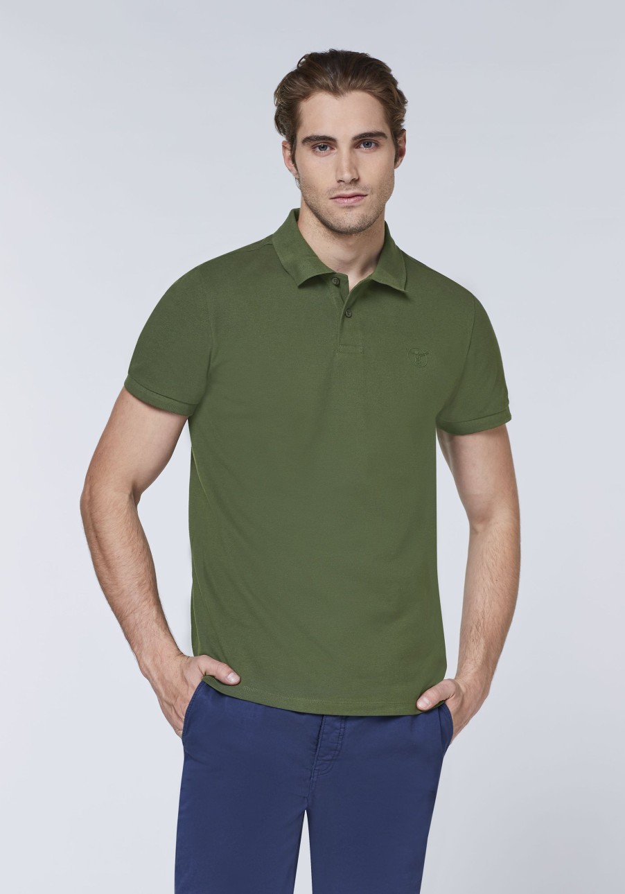 Herren chiemsee Poloshirts & Hemden | Regular-Fit Poloshirt Aus Baumwollpique Mit Logo