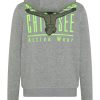 Kinder chiemsee Sweatshirts & Sweatjacken | Jungen-Sweatjacke Aus Baumwollmix Mit Kapuze Und Jumper-Prints