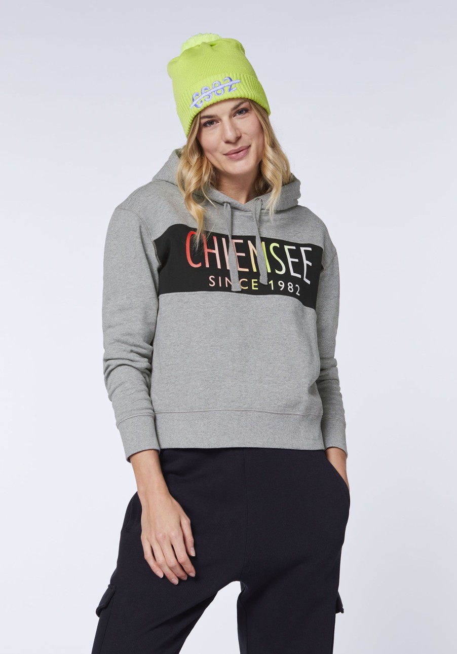 Damen chiemsee Sweatshirts & Sweatjacken | Hoodie Mit Logo-Schriftzug Im Farbverlauf