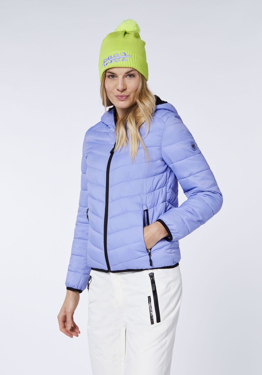 Damen chiemsee Jacken & Westen | Wattierte Jacke In Chevron-Steppoptik