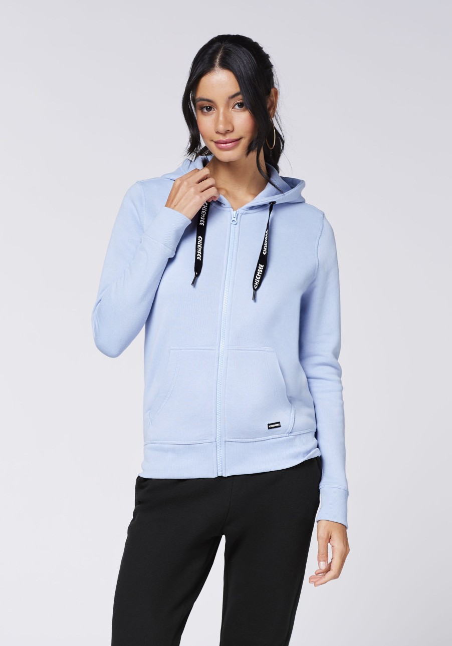 Damen chiemsee Sweatshirts & Sweatjacken | Sweatjacke Mit Kapuze Und Logo-Band