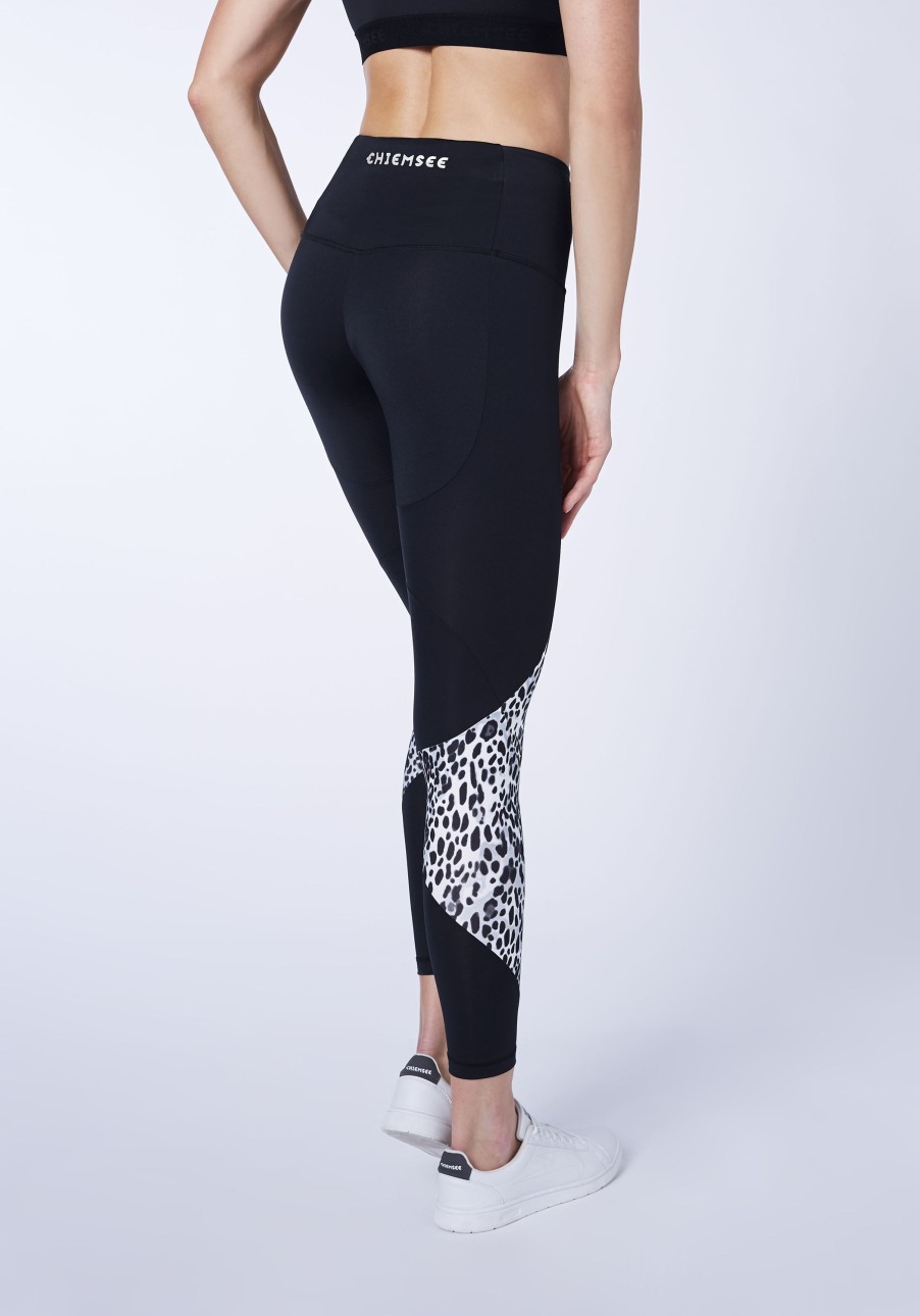 Damen chiemsee Hosen, Shorts & Leggings | Performance Leggings Mit Reflektierenden Elementen