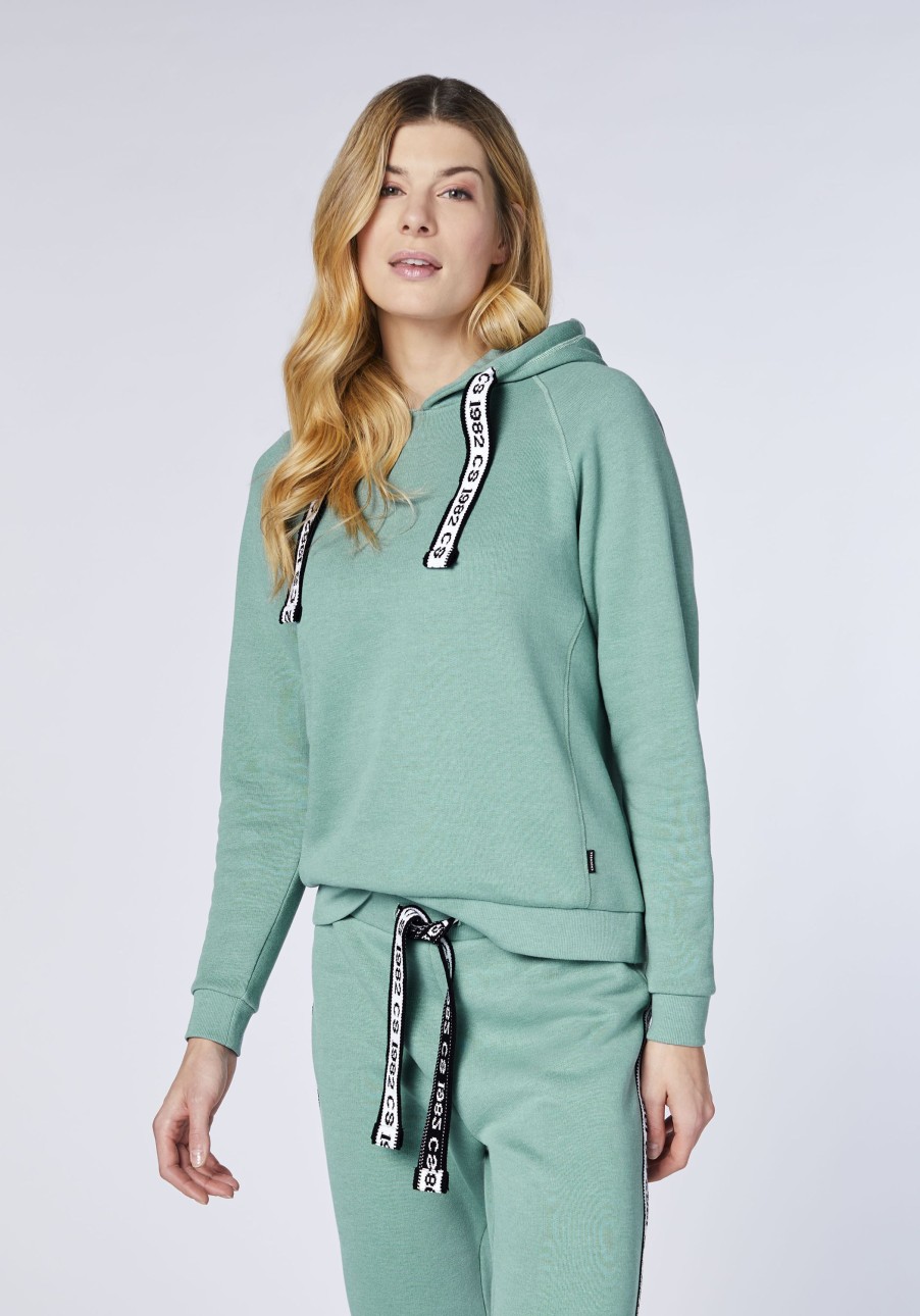 Damen chiemsee Sweatshirts & Sweatjacken | Sweat-Hoodie Mit Label-Tunnelzugband