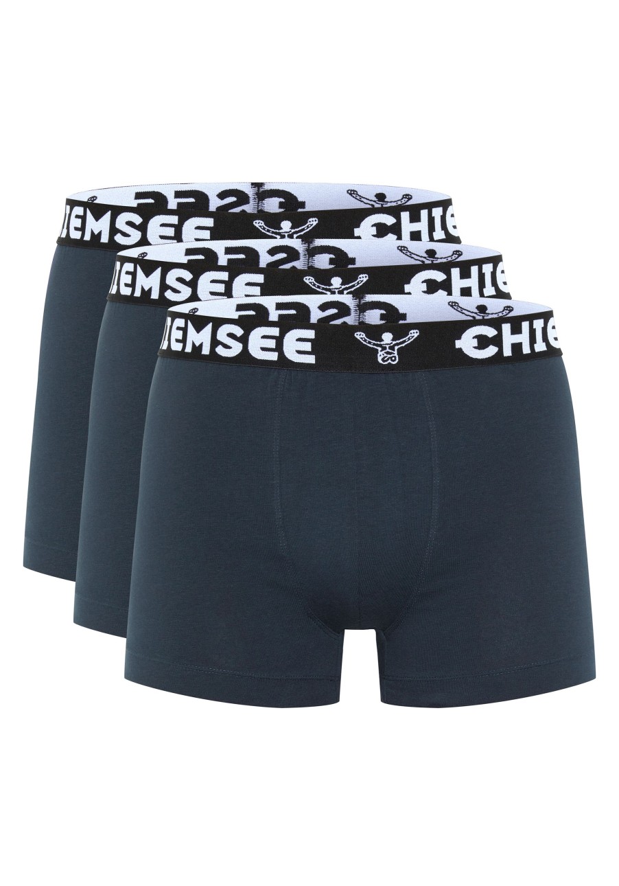 Herren chiemsee Unterwasche & Socken | 3Er-Pack Boxershorts Mit Stretch Und Logo-Bund