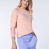 Damen chiemsee Sweatshirts & Sweatjacken | Sweater Aus Baumwollmix Mit Label-Print