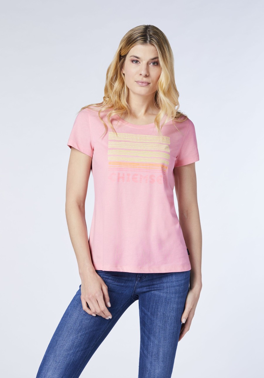 Damen chiemsee T-Shirts & Tops | T-Shirt Aus Jersey Mit Frontprint