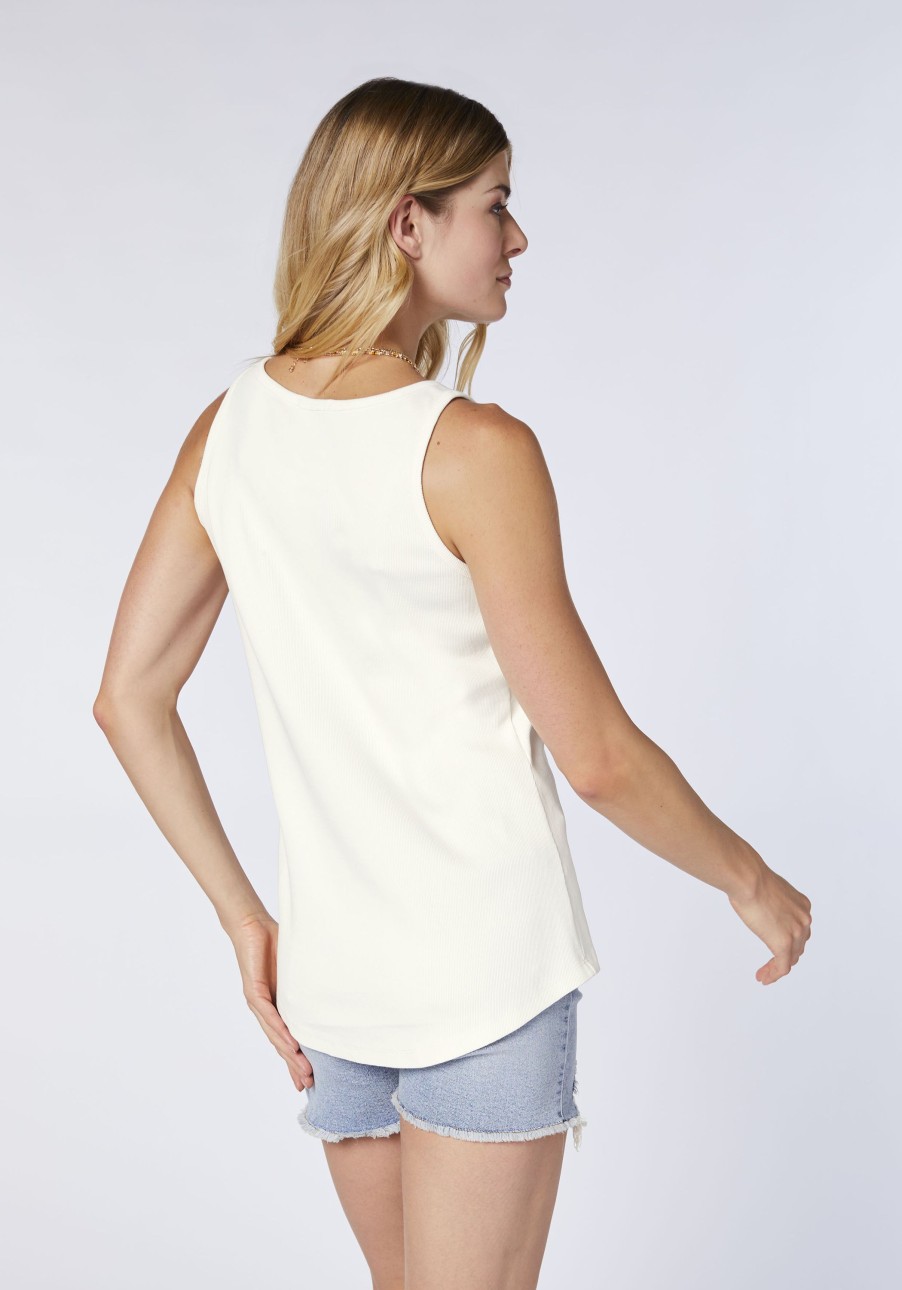 Damen chiemsee T-Shirts & Tops | Tanktop Im Fein Gerippten Basic-Look