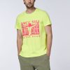 Herren chiemsee T-Shirts & Tanks | Label-Shirt Aus Baumwolle In Two-Tone-Optik