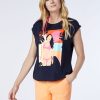 Damen chiemsee T-Shirts & Tops | T-Shirt Aus Jersey Mit Frontprint