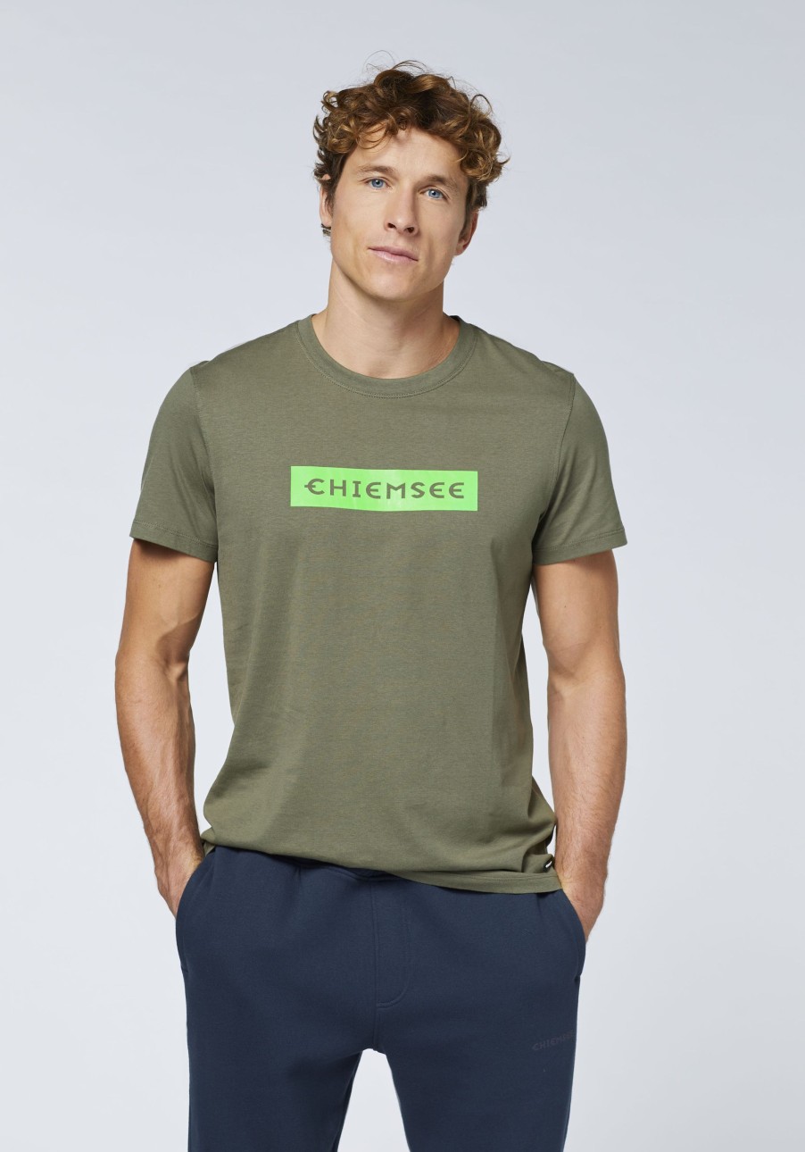 Herren chiemsee T-Shirts & Tanks | Jersey-Shirt Mit Label-Schriftzug