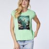 Damen chiemsee T-Shirts & Tops | T-Shirt Aus Jersey Mit Frontprint