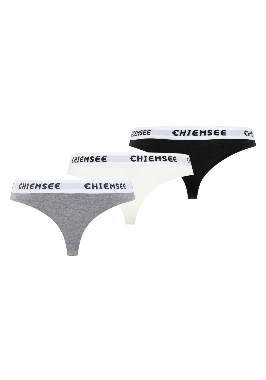 Damen chiemsee Unterwasche & Socken | 3Er-Pack String Mit Label-Bund