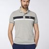 Herren chiemsee Poloshirts & Hemden | Regular-Fit Poloshirt Aus Pique Mit Blockstreifen