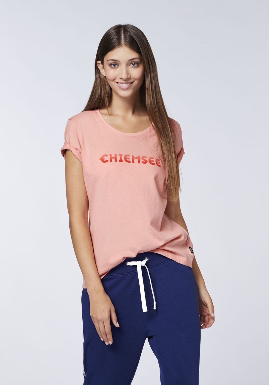 Damen chiemsee T-Shirts & Tops | T-Shirt Mit Logo In Farbverlauf-Optik