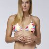 Damen chiemsee Bikinis | Klassisches Triangel-Bikini-Top, Allover Bunt Gemustert