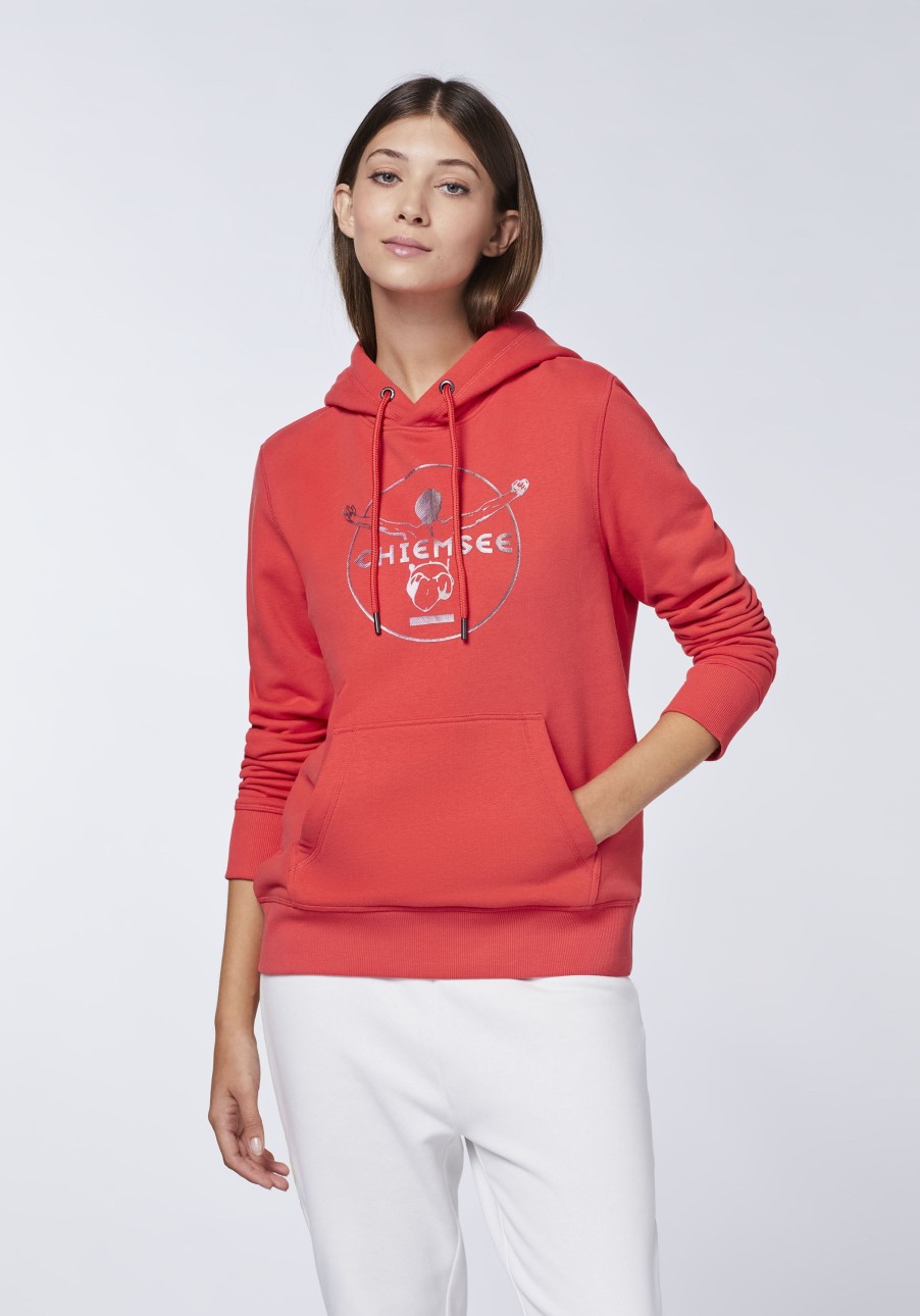 Damen chiemsee Sweatshirts & Sweatjacken | Hoodie Aus Baumwollmix Mit Logo-Motiv