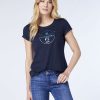 Damen chiemsee T-Shirts & Tops | T-Shirt Aus Jersey Mit Label-Frontprint