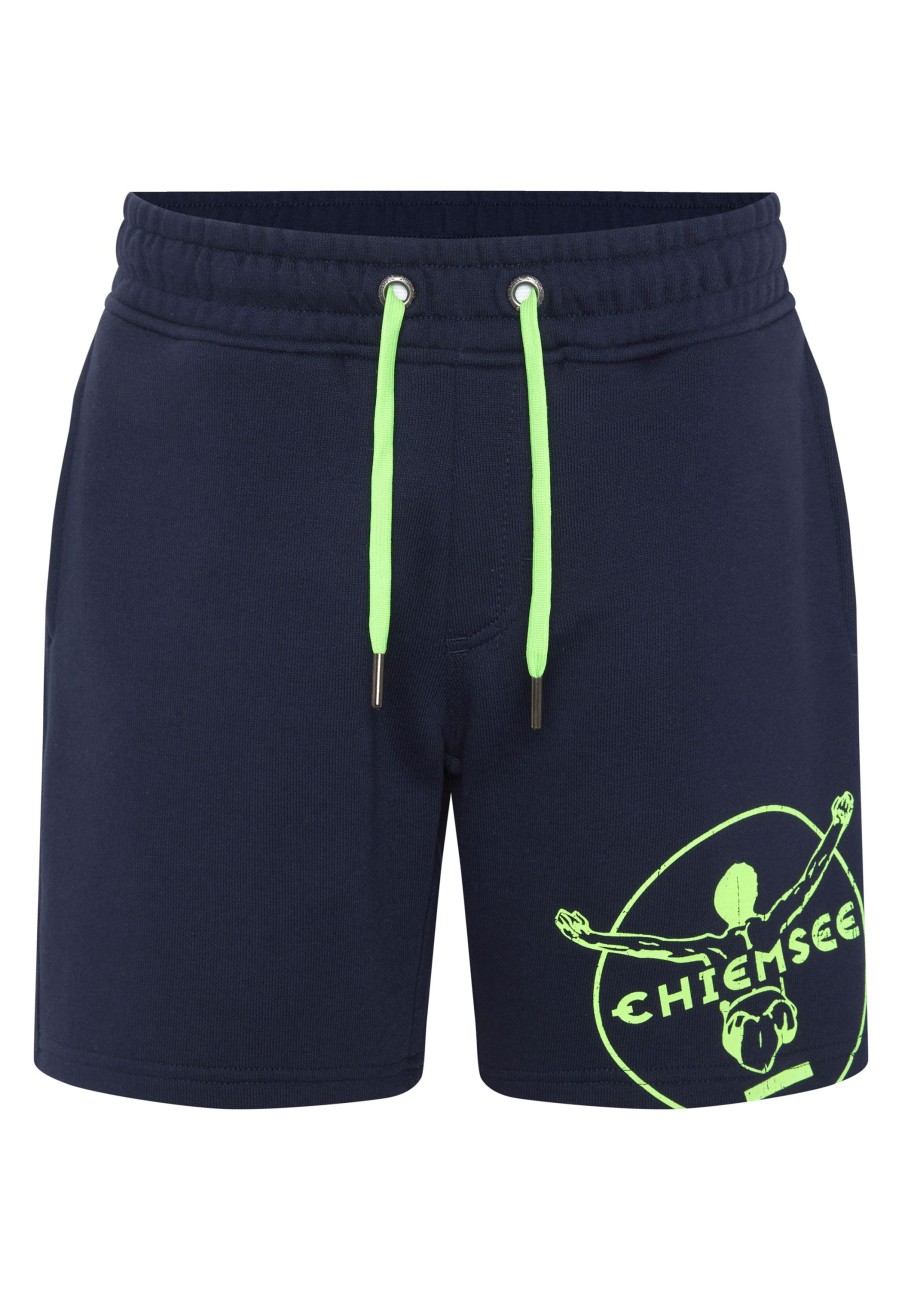 Kinder chiemsee Hosen & Shorts | Regular-Fit Jungen-Shorts Aus Sweat Mit Labelprint