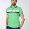 Herren chiemsee Poloshirts & Hemden | Regular-Fit Poloshirt Aus Pique Mit Blockstreifen