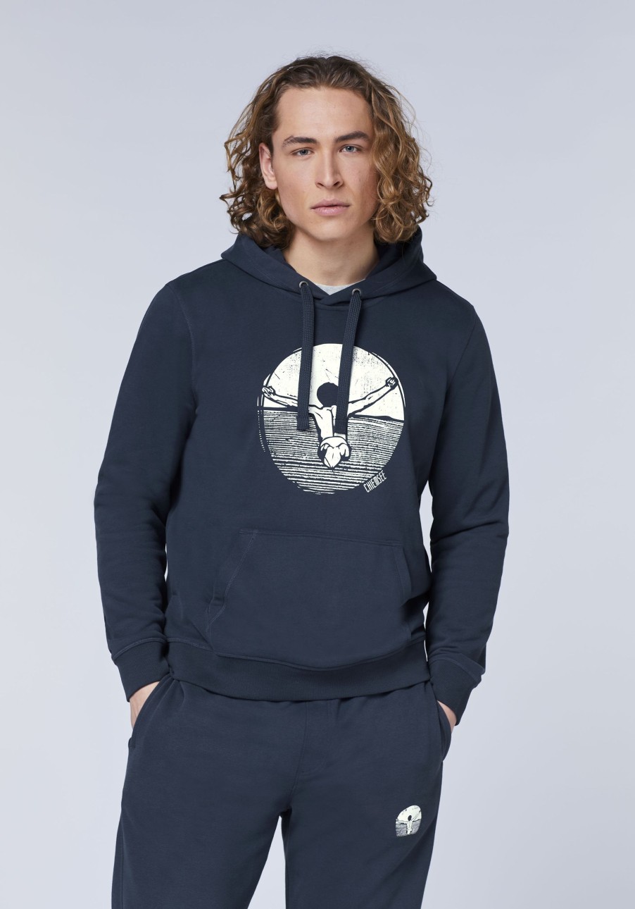 Herren chiemsee Sweatshirts & Sweatjacken | Hoodie Aus Baumwollmix Mit Jumper-Motiv