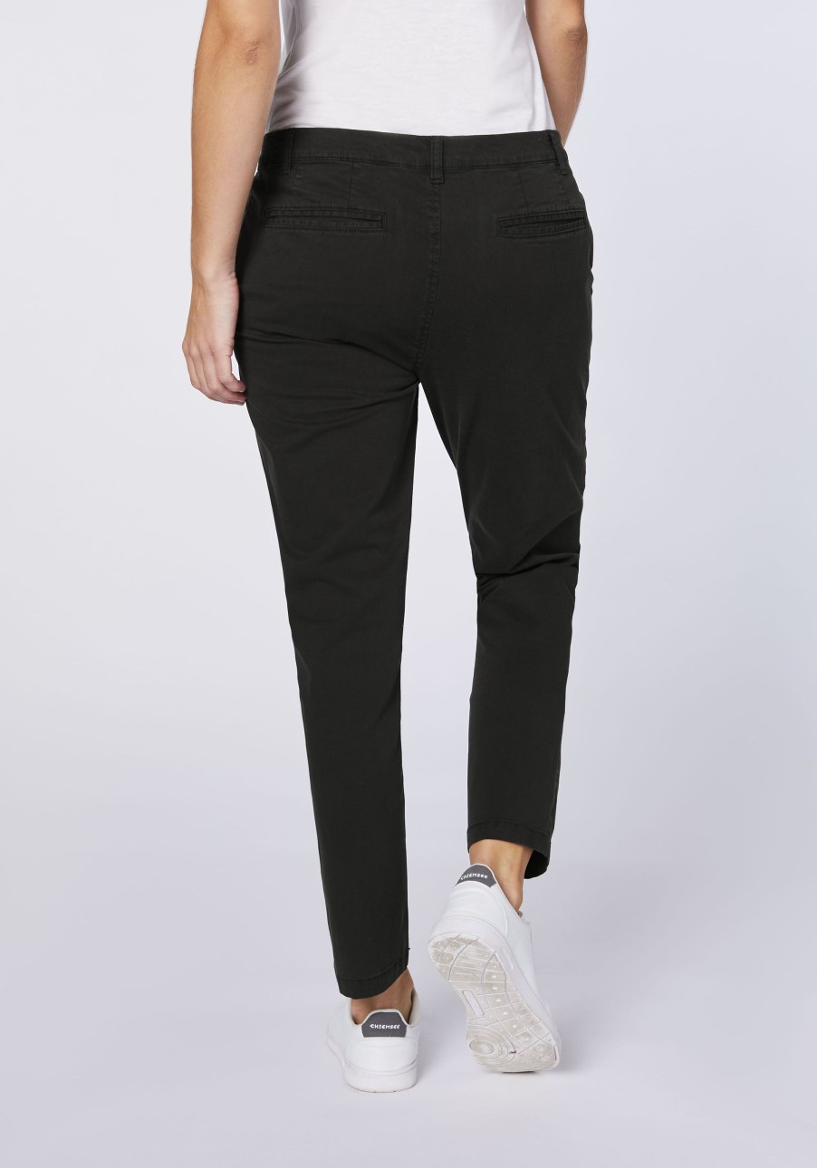 Damen chiemsee Hosen, Shorts & Leggings | Regular-Fit Chino Aus Baumwolle Mit Elasthananteil