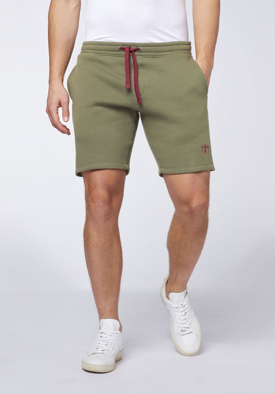 Herren chiemsee Hosen & Shorts | Regular-Fit Bermuda-Shorts Aus Sweat Mit Logo-Akzent