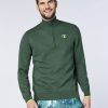 Herren chiemsee Pullover & Strickjacken | Strickpullover Mit Kurzem Zipper Und Logo