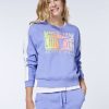 Damen chiemsee Sweatshirts & Sweatjacken | Sweater In V-Shape Mit Label-Print Im Farbverlauf