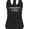 Damen chiemsee Badeanzuge | Racerback-Badeanzug Mit Logo Und Cut-Out