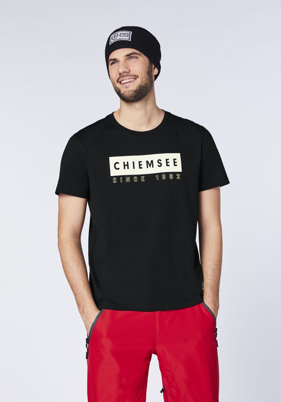 Herren chiemsee T-Shirts & Tanks | Baumwollshirt Mit Logo-Frontprint