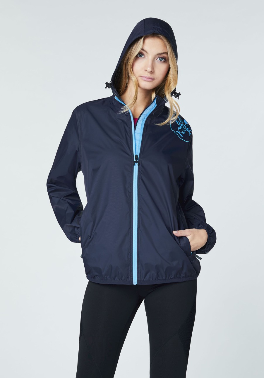 Damen chiemsee Ski- & Funktionsjacken | Kapuzen-Regenjacke In Funktionaler Qualitat Mit Logo-Motiv