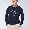 Herren chiemsee Sweatshirts & Sweatjacken | Sweater Aus Baumwollmix Im Label-Look