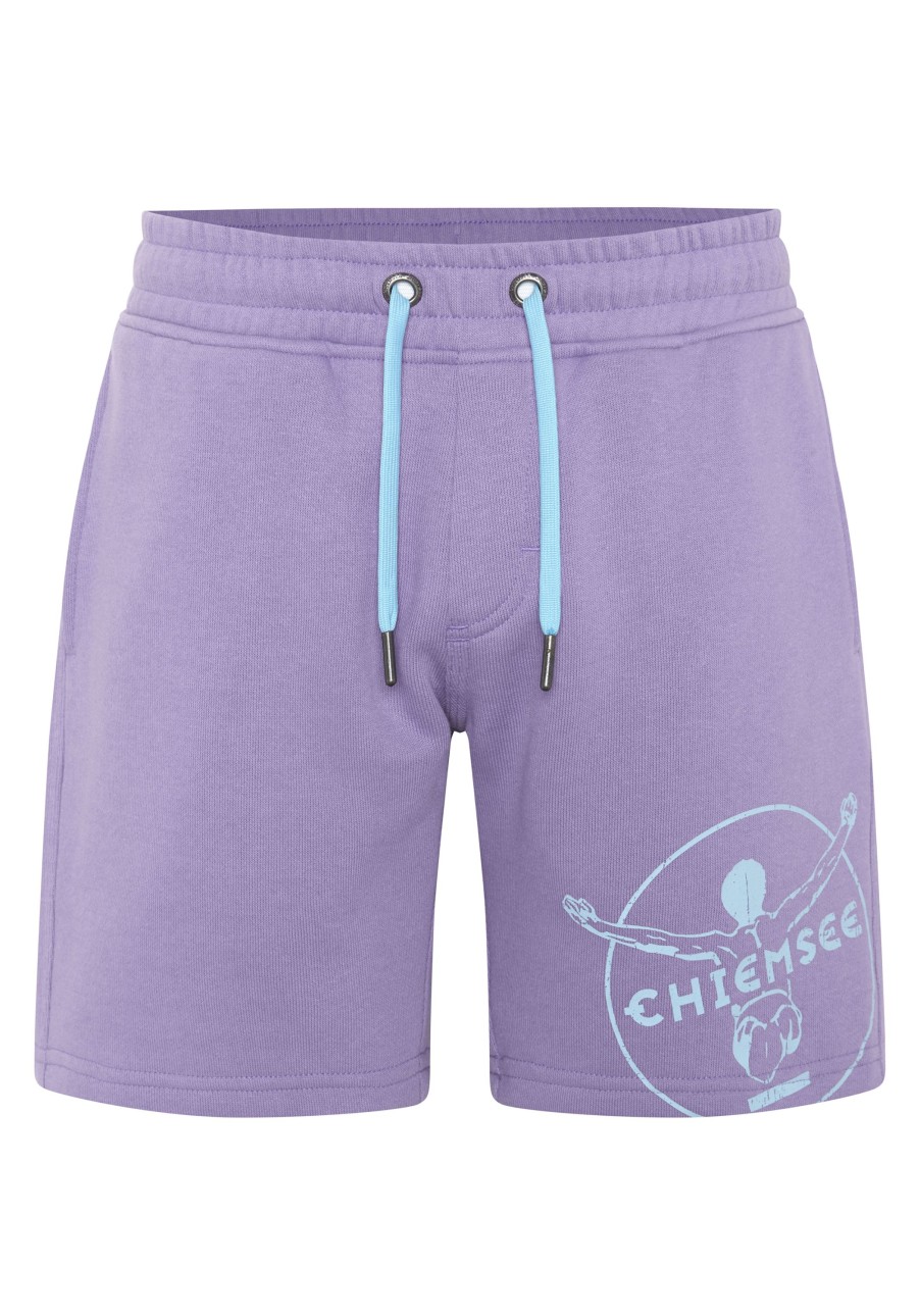 Kinder chiemsee Hosen & Shorts | Regular-Fit Jungen-Shorts Aus Sweat Mit Labelprint