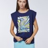 Damen chiemsee T-Shirts & Tops | Baumwolltop Mit Sonnen-Logo-Motiv