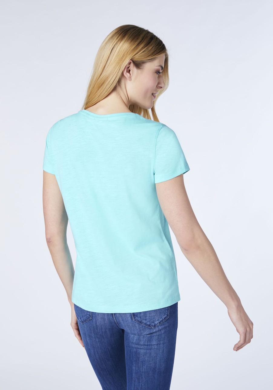 Damen chiemsee T-Shirts & Tops | T-Shirt Aus Jersey Mit Label-Frontprint