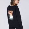 Damen chiemsee Sweatshirts & Sweatjacken | Sweater Aus Baumwollmix Mit Logo- Und Sunset-Motiv