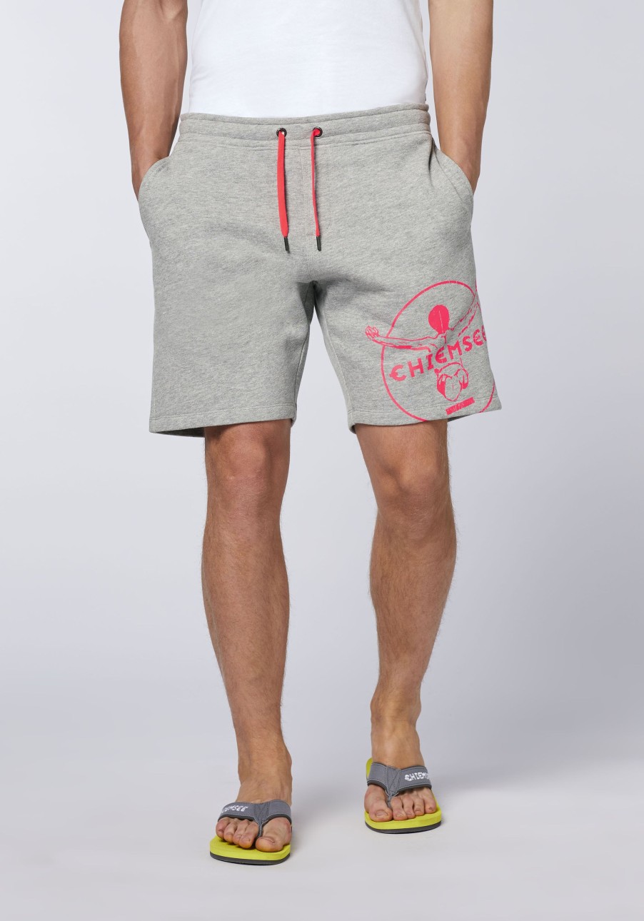 Herren chiemsee Hosen & Shorts | Regular-Fit Bermuda-Shorts Aus Baumwollmix Im Label-Look