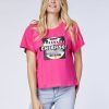 Damen chiemsee T-Shirts & Tops | Kastiges Logo-Shirt Mit No-Signal-Print