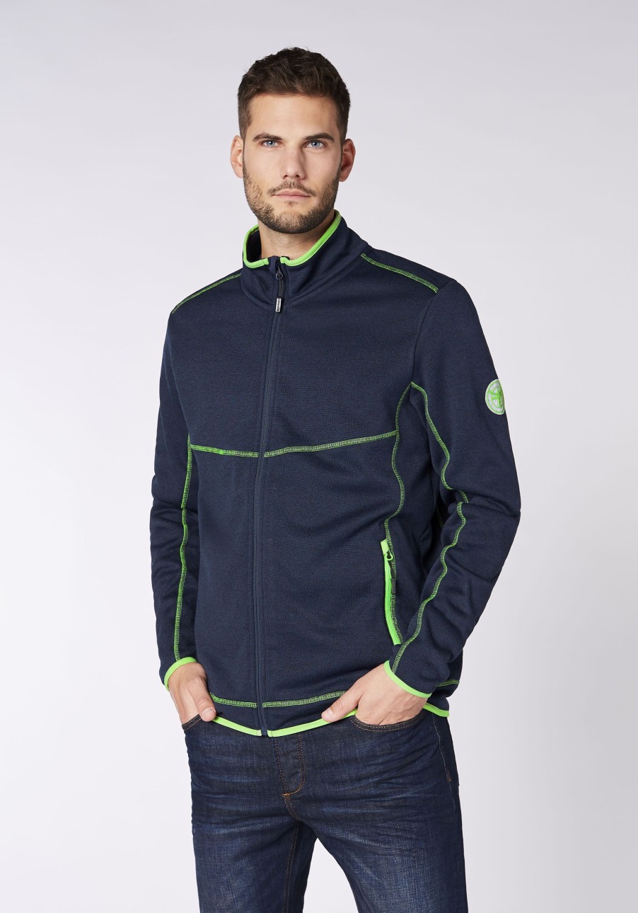 Herren chiemsee Fleece & Funktionswasche | Fleece-Jacke Mit Inside-Out-Nahten