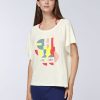 Damen chiemsee T-Shirts & Tops | Boxy Jersey-Shirt Mit Logo In Multicolour-Optik