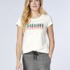 Damen chiemsee T-Shirts & Tops | Baumwollshirt Mit Label-Effekt-Print