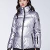 Damen chiemsee Ski- & Funktionsjacken | Funktionale Skijacke In Metallic-Puffer-Optik