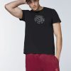 Herren chiemsee T-Shirts & Tanks | Baumwollshirt Mit Wellenmotiv Und Schriftzug