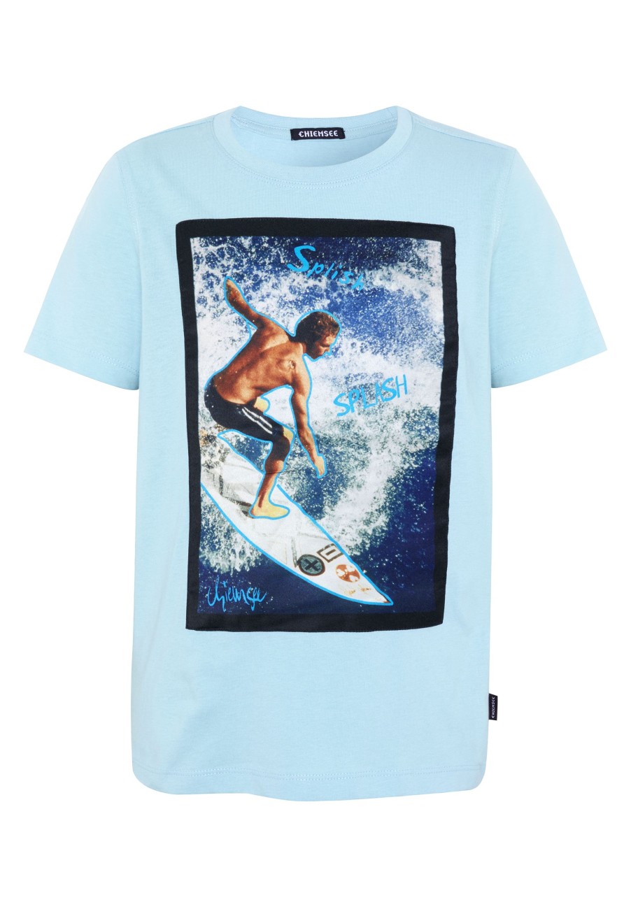 Kinder chiemsee T-Shirts & Poloshirts | Jungen-Shirt Aus Baumwolle Mit Surfer-Fotomotiv