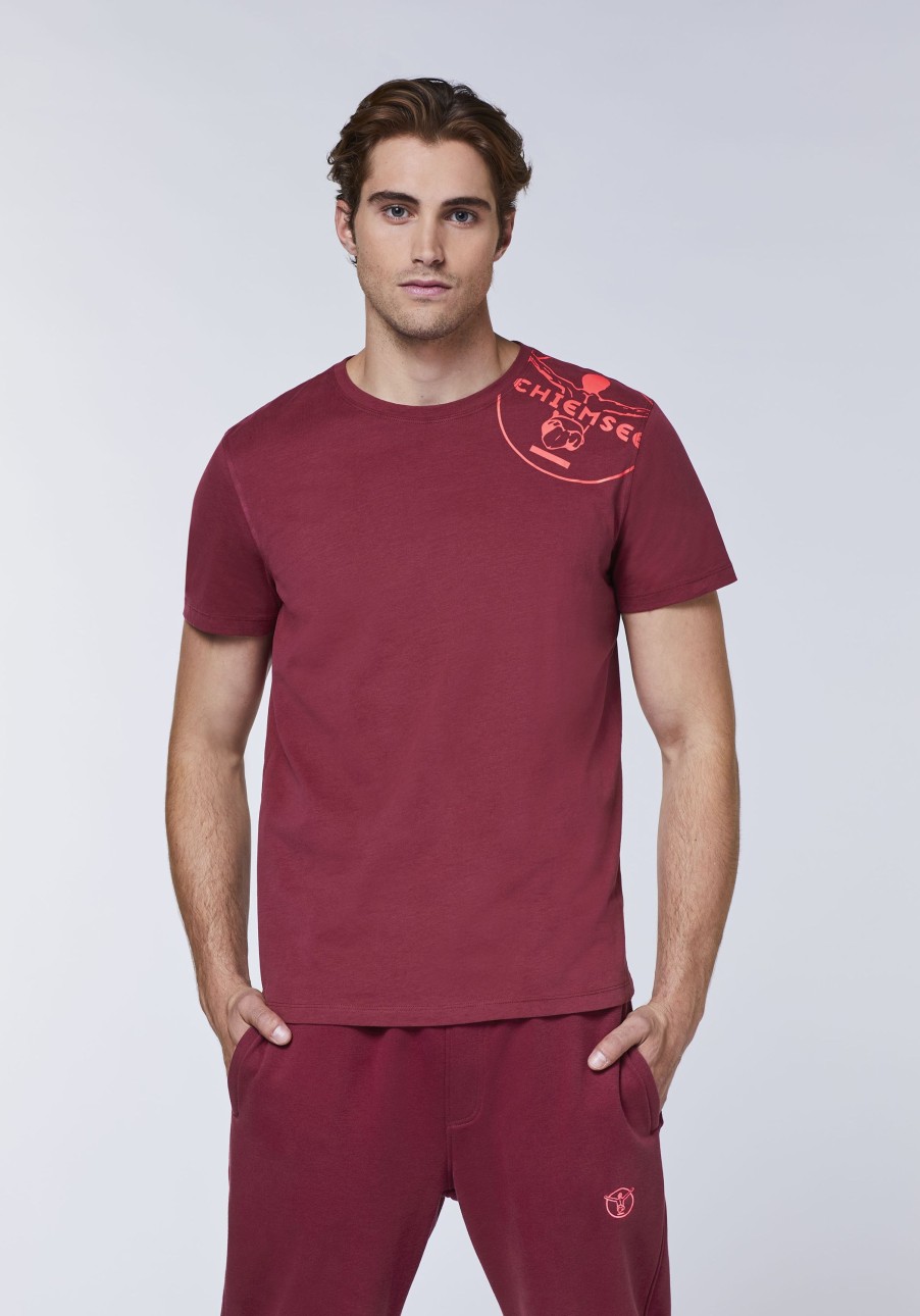 Herren chiemsee T-Shirts & Tanks | T-Shirt Aus Jersey Mit Jumper-Motiv