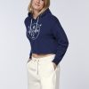 Damen chiemsee Sweatshirts & Sweatjacken | Cropped Hoodie Im Jumper-Design