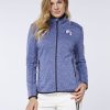 Damen chiemsee Fleece & Funktionswasche | Leicht Melierte Jacke Aus Knit-Fleece